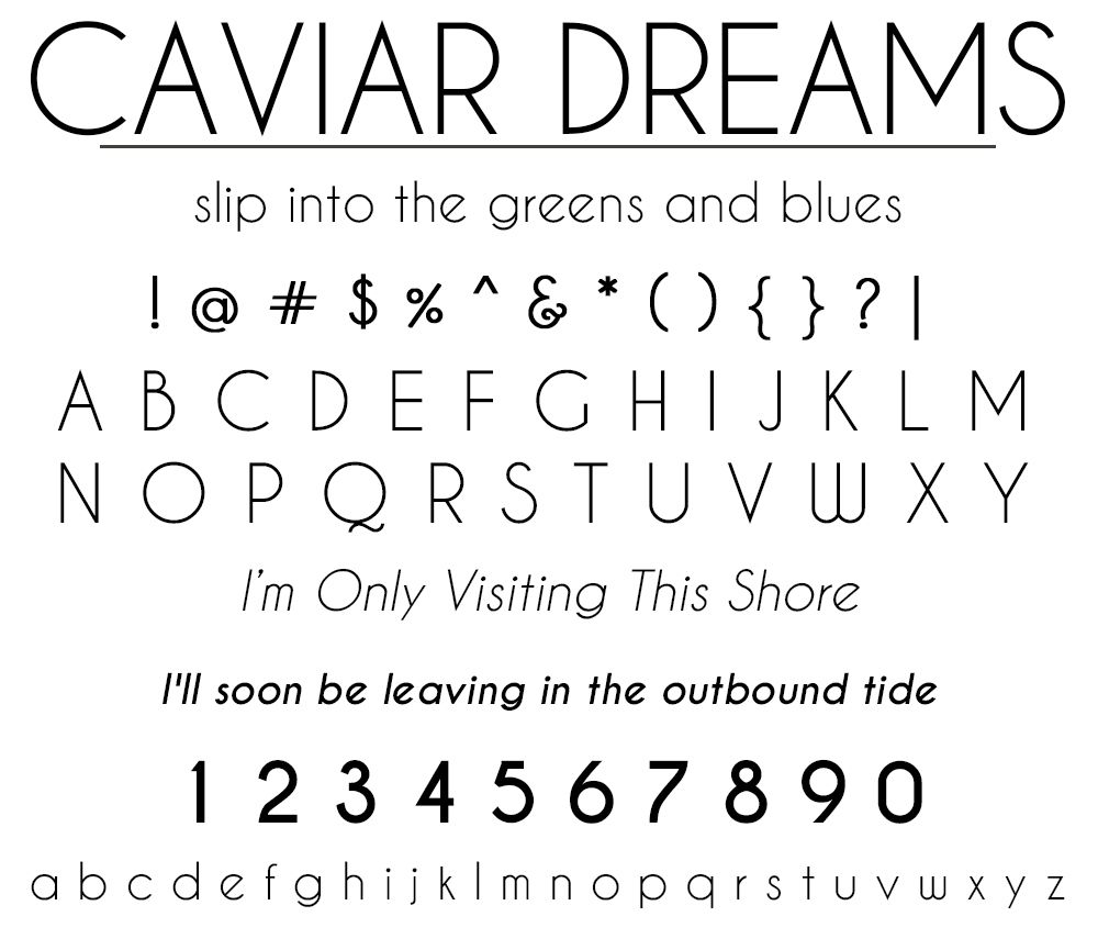 Caviar Dreams Font Android