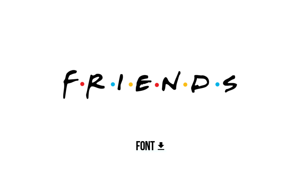 Download Friends Font with Dots (FREE) - Graphic Pie