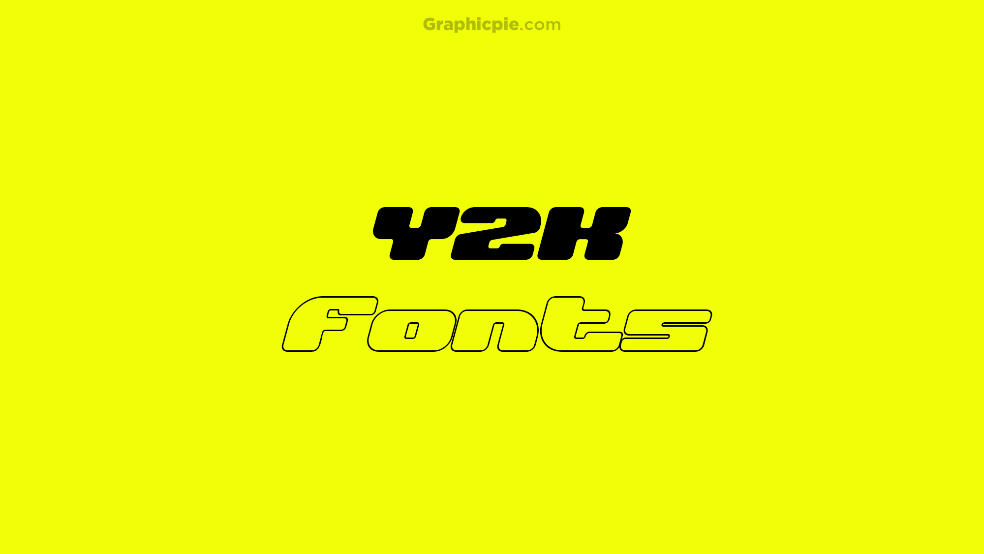 12 Handpicked Y2K Fonts (2024) - Graphic Pie