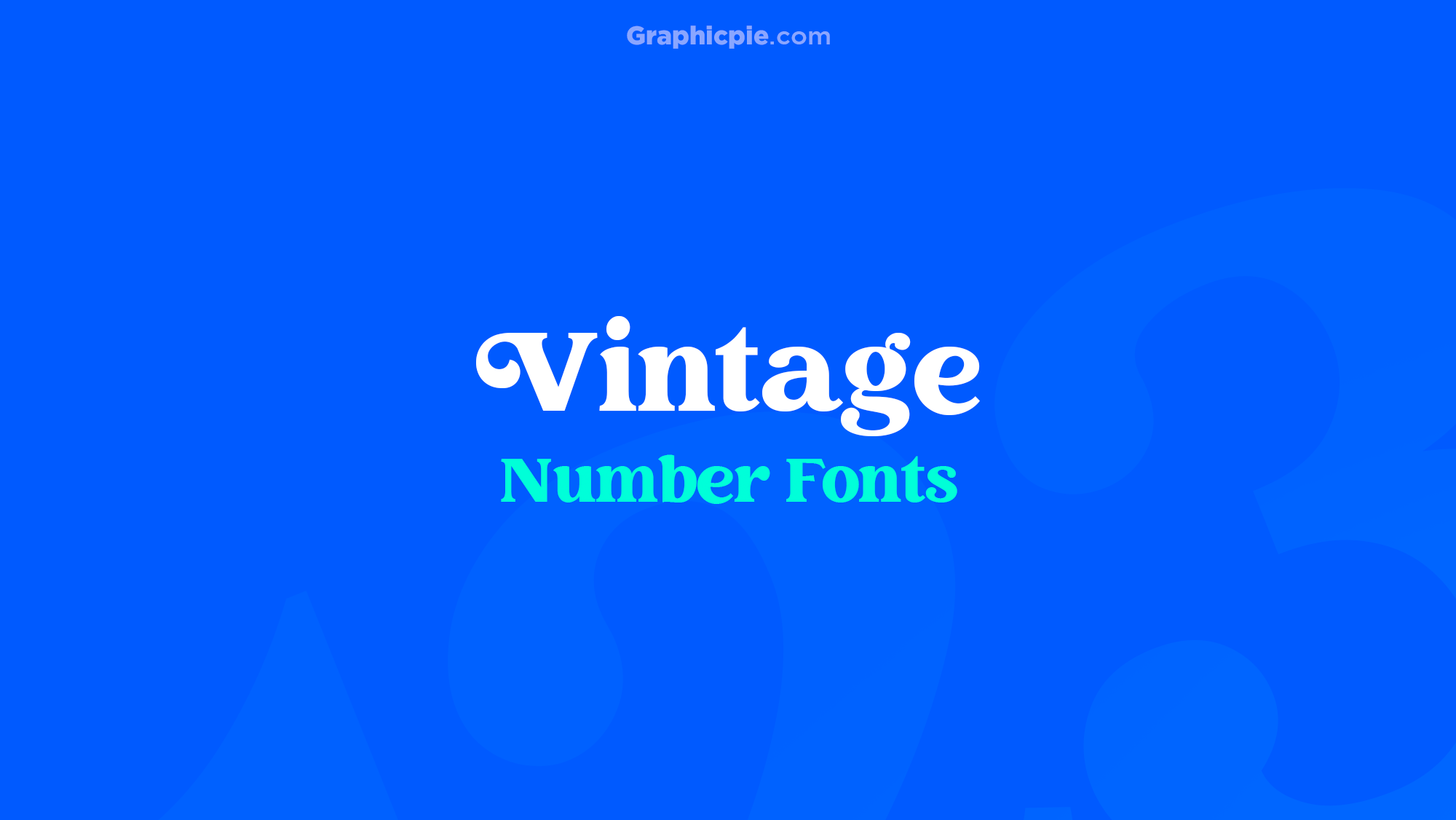 vintage number font