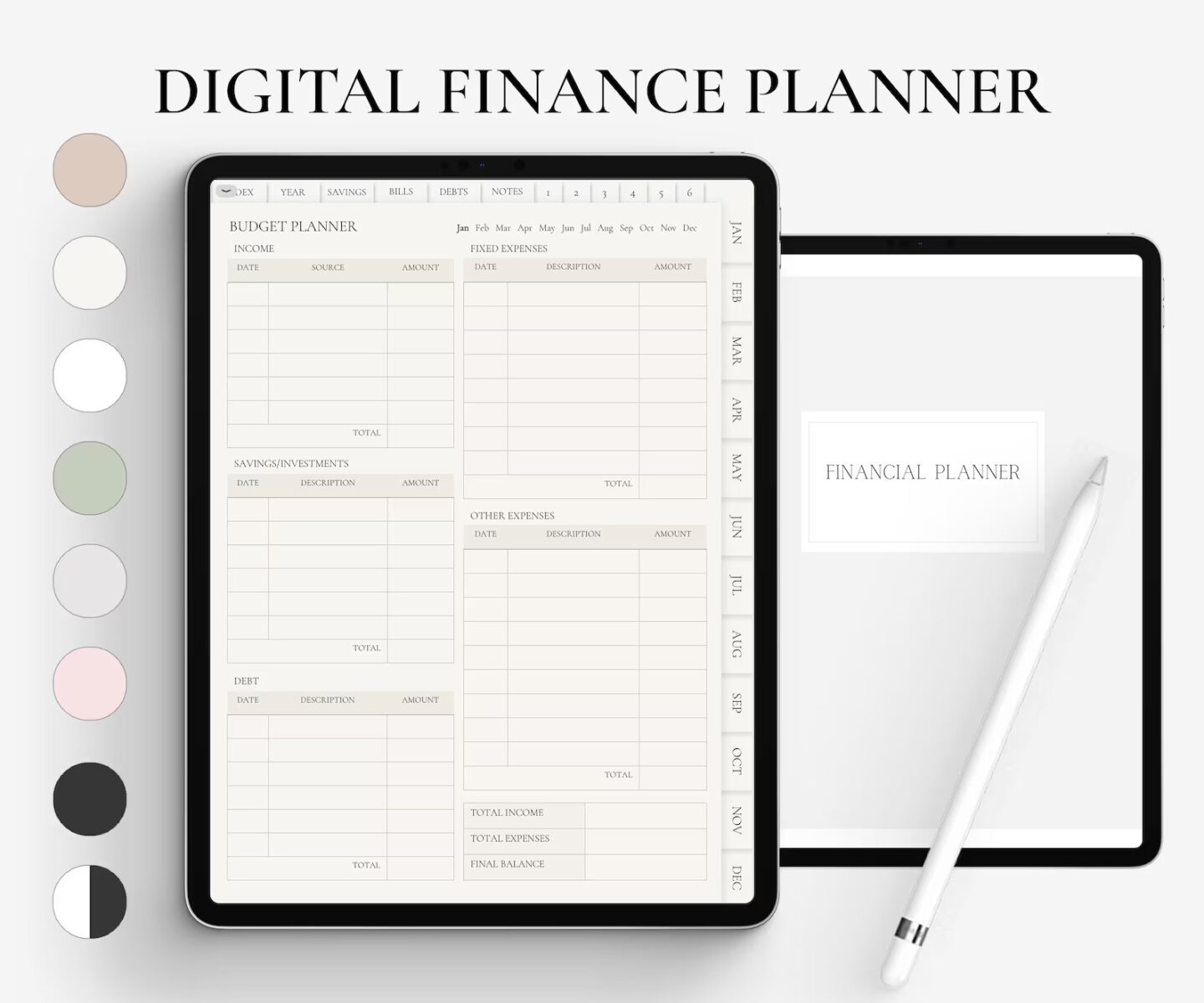 Best Goodnotes Budgeting Templates Graphic Pie
